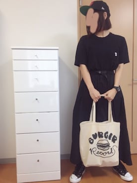 「TOMMY（トミー）のアイテム（キャップ）」を使った、lunayumiさん（レディース・161cm）の夏コーディネート