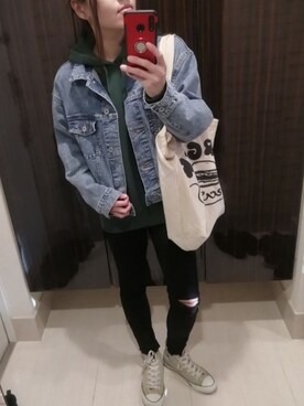 「And A（アンドエー）のアイテム（バッグ）」を使った、lunayumiさん（レディース・161cm）の春コーディネート