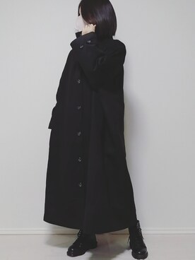 「Libra Cue（リブラ キュー）のアイテム（その他アウター）」を使った、lunayumiさん（レディース・161cm）の冬コーディネート
