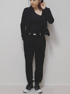 「H&M DIVIDED（エイチアンドエム　ディヴァイデッド）のアイテム（ジャケット/アウター）」を使った、lunayumiさん（レディース・161cm）の春コーディネート