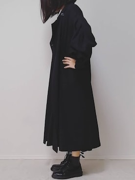 「Libra Cue（リブラ キュー）のアイテム（トレンチコート）」を使った、lunayumiさん（レディース・161cm）の春コーディネート