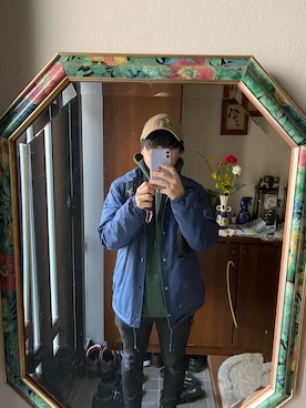 「GU（ジーユー）の（GU）スキニーフィットジーンズ（MEN ⁄ ジーンズ）」を使った、ぺいさん（メンズ・165cm）の冬コーディネート