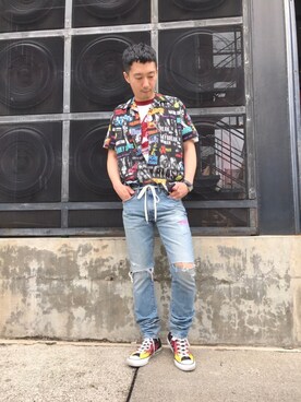 HIDEさん（メンズ・172cm）の夏コーディネート