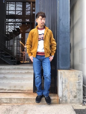 「切りっぱなし」｜HIDEさん（メンズ・172cm）の秋コーディネート