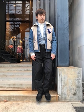「グリズリージャケット」｜HIDEさん（メンズ・172cm）の秋コーディネート