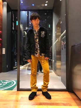 「スニーカーブーツ」｜「アイテム（デニムジャケット）」を使った、HIDEさん（メンズ・172cm）の冬コーディネート