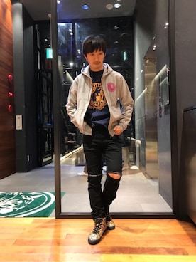 HIDEさん（メンズ・172cm）の冬コーディネート