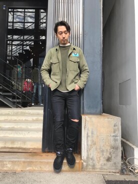 HIDEさん（メンズ・172cm）の冬コーディネート