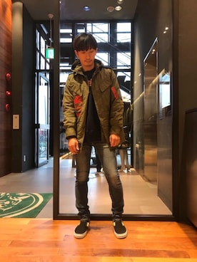 HIDEさん（メンズ・172cm）の冬コーディネート