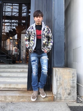 HIDEさん（メンズ・172cm）の冬コーディネート