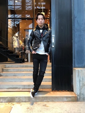 HIDEさん（メンズ・172cm）の冬コーディネート