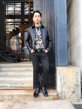 HIDEさん（メンズ・172cm）の冬コーディネート