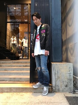 HIDEさん（メンズ・172cm）の春コーディネート