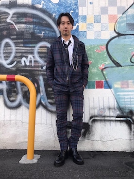 「UK」｜「アイテム（財布/小物）」を使った、HIDEさん（メンズ・172cm）の春コーディネート