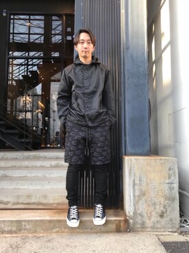 「花見」｜「アイテム（ブルゾン）」を使った、HIDEさん（メンズ・172cm）の春コーディネート