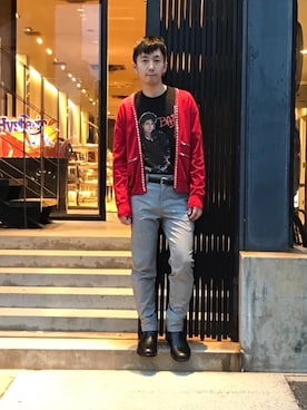 HIDEさん（メンズ・172cm）の春コーディネート