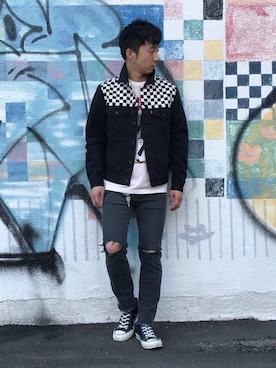 HIDEさん（メンズ・172cm）の春コーディネート