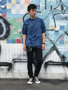 「hystericglamour」｜「アイテム（財布/小物）」を使った、HIDEさん（メンズ・172cm）の春コーディネート
