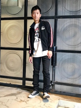 「hystericglamour」｜「アイテム（ブルゾン）」を使った、HIDEさん（メンズ・172cm）の夏コーディネート