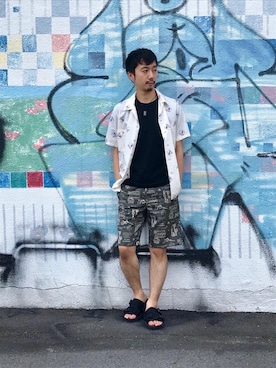「パックT」｜HIDEさん（メンズ・172cm）の夏コーディネート