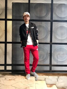「hystericglamour」｜「アイテム（ブルゾン）」を使った、HIDEさん（メンズ・172cm）の夏コーディネート