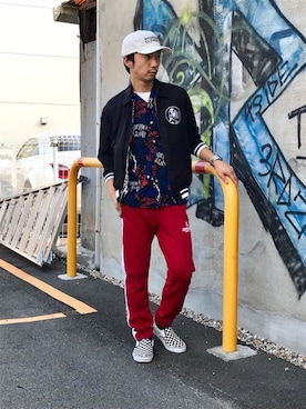 「hystericglamour」｜「アイテム（ブルゾン）」を使った、HIDEさん（メンズ・172cm）の夏コーディネート