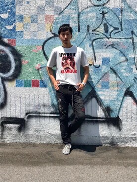 「MEDICOMTOY」｜HIDEさん（メンズ・172cm）の夏コーディネート