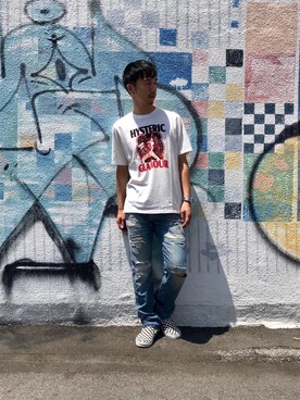 「MEDICOMTOY」｜HIDEさん（メンズ・172cm）の夏コーディネート