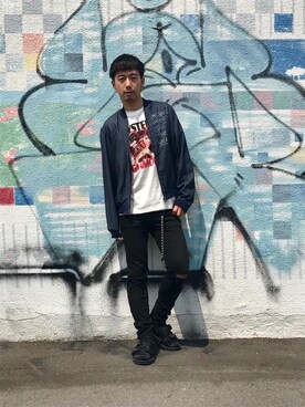 「MEDICOMTOY」｜HIDEさん（メンズ・172cm）の夏コーディネート