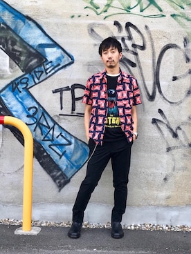 「hystericglamour」｜「アイテム（財布/小物）」を使った、HIDEさん（メンズ・172cm）の夏コーディネート
