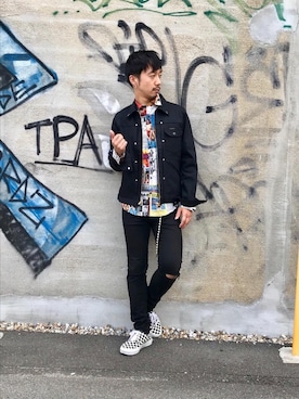 「hystericglamour」｜「アイテム（ジャケット/アウター）」を使った、HIDEさん（メンズ・172cm）の夏コーディネート