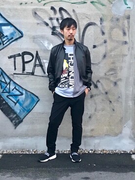 「hystericglamour」｜「アイテム（ブルゾン）」を使った、HIDEさん（メンズ・172cm）の秋コーディネート