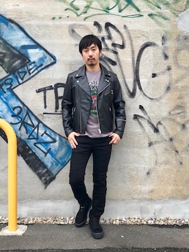 「hystericglamour」｜「アイテム（ジャケット/アウター）」を使った、HIDEさん（メンズ・172cm）の秋コーディネート