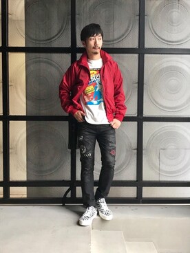 「hystericglamour」｜「アイテム（ジャケット/アウター）」を使った、HIDEさん（メンズ・172cm）の秋コーディネート