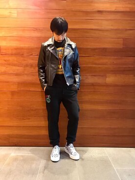 「hystericglamour」｜「アイテム（ジャケット/アウター）」を使った、HIDEさん（メンズ・172cm）の秋コーディネート