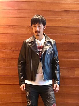 「hystericglamour」｜「アイテム（ジャケット/アウター）」を使った、HIDEさん（メンズ・172cm）の秋コーディネート