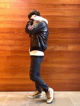 「hystericglamour」｜「アイテム（ブルゾン）」を使った、HIDEさん（メンズ・172cm）の秋コーディネート
