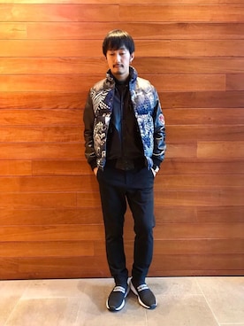 「hystericglamour」｜「アイテム（ブルゾン）」を使った、HIDEさん（メンズ・172cm）の秋コーディネート
