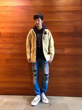 「hystericglamour」｜「アイテム（ブルゾン）」を使った、HIDEさん（メンズ・172cm）の秋コーディネート