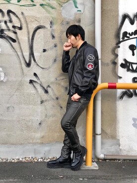 「hystericglamour」｜HIDEさん（メンズ・172cm）の秋コーディネート