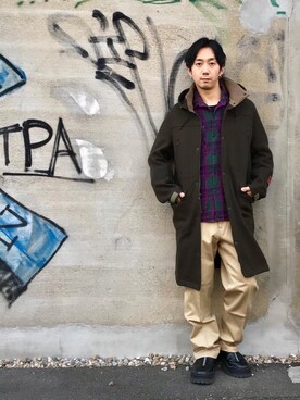 「HYSTERIC GLAMOUR（ヒステリックグラマー）のREVOLUTION SOUNDS刺繍 CPOシャツ（シャツ/ブラウス）」を使った、HIDEさん（メンズ・172cm）の秋コーディネート