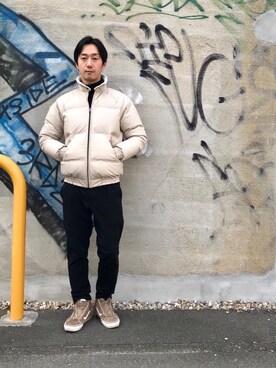 「タートル」｜「アイテム（ブルゾン）」を使った、HIDEさん（メンズ・172cm）の冬コーディネート