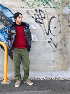 「タートル」｜「アイテム（その他アウター）」を使った、HIDEさん（メンズ・172cm）の冬コーディネート
