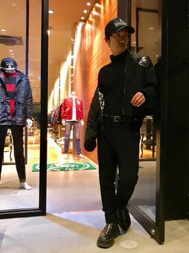 「タートル」｜「アイテム（帽子）」を使った、HIDEさん（メンズ・172cm）の冬コーディネート