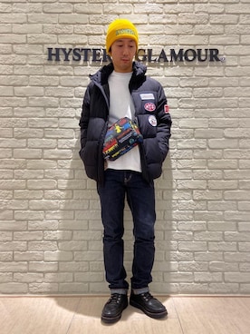 「ニットキャップ」｜「アイテム（財布/小物）」を使った、HIDEさん（メンズ・172cm）の秋コーディネート