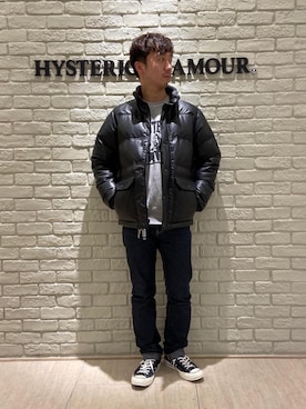 「アイテム（スウェット）」を使った、HIDEさん（メンズ・172cm）の冬コーディネート
