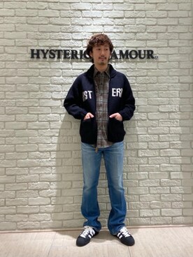 「カウチン」｜「アイテム（その他アウター）」を使った、HIDEさん（メンズ・172cm）の秋コーディネート