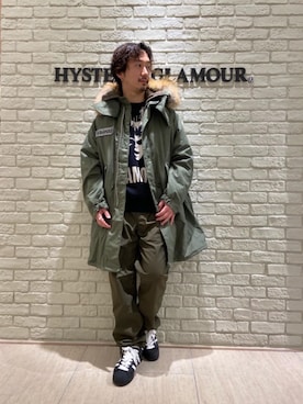 「ロッキーマウンテン」｜HIDEさん（メンズ・172cm）の冬コーディネート