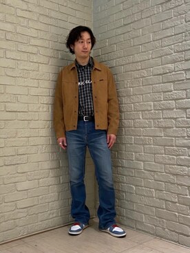 「70'sコーデ」｜「アイテム（ブルゾン）」を使った、HIDEさん（メンズ・172cm）の冬コーディネート