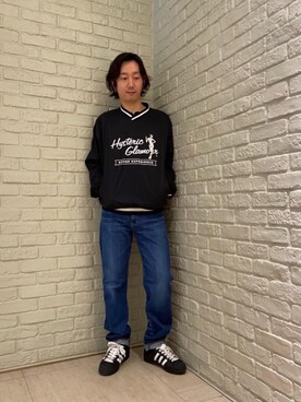 「でにむ」｜「アイテム（その他トップス）」を使った、HIDEさん（メンズ・172cm）の春コーディネート